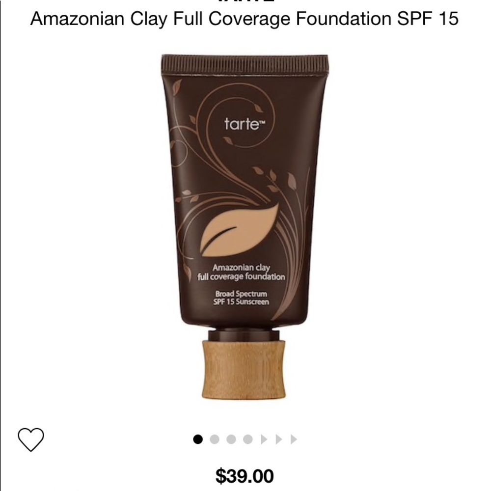 FULL Tarte Amazonian Clay full coverage foundation